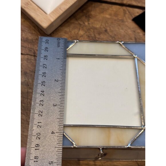 Elegant Glass & Metal Jewelry Box With signed Japan Beaded Necklace set of two p - Picture 5 of 16